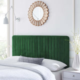 Echo Channel Tufted Performance Velvet King/California King Headboard in Emerald