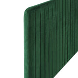 Echo Channel Tufted Performance Velvet King/California King Headboard in Emerald