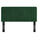 Echo Channel Tufted Performance Velvet King/California King Headboard in Emerald