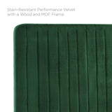 Echo Channel Tufted Performance Velvet King/California King Headboard in Emerald