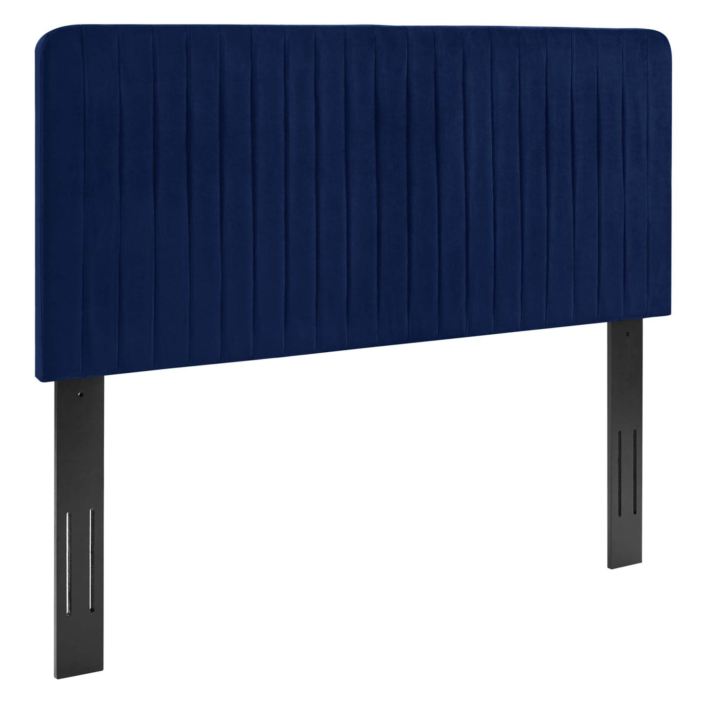 Milenna Channel Tufted Performance Velvet King/California King Headboard by Furniture For America