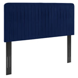 Echo Channel Tufted Performance Velvet King/California King Headboard in Navy