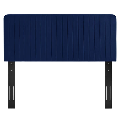 Milenna Channel Tufted Performance Velvet King/California King Headboard by Furniture For America