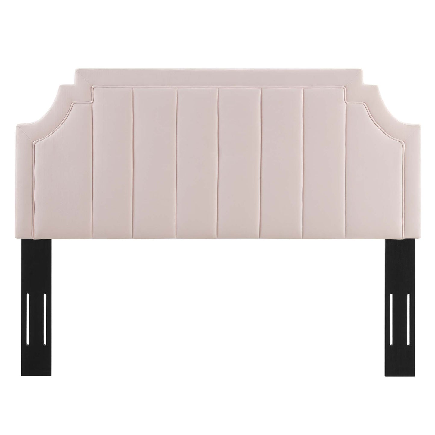 Alyona Channel Tufted Performance Velvet Full/Queen Headboard by Furniture For America