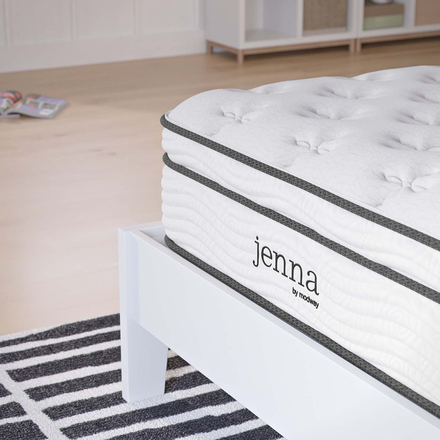 Aria 10" Innerspring and Foam Twin XL Mattress in White