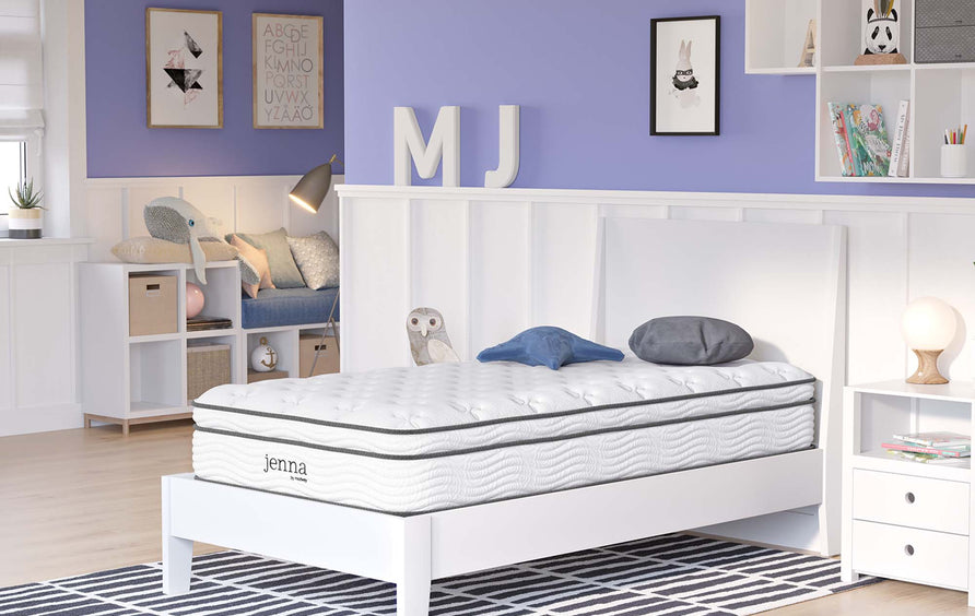 Aria 10" Innerspring and Foam Twin XL Mattress in White