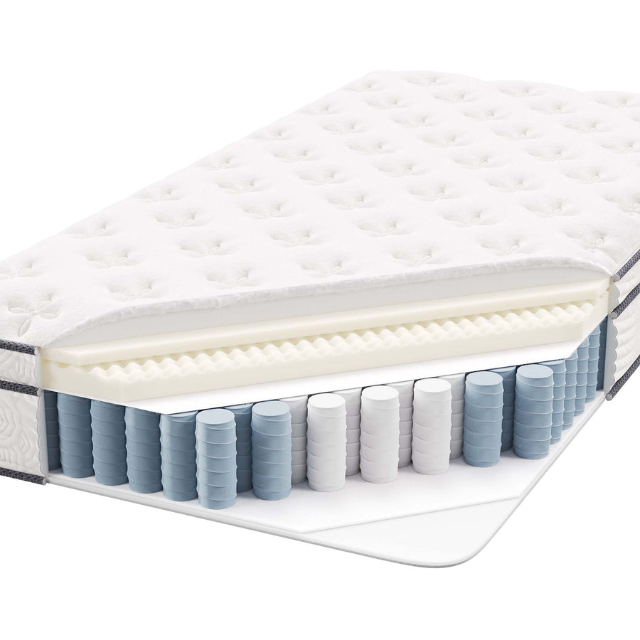 Aria 10" Innerspring and Foam Twin XL Mattress in White