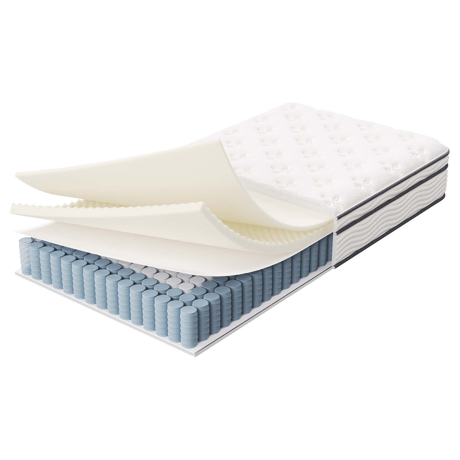Aria 10" Innerspring and Foam Twin XL Mattress in White