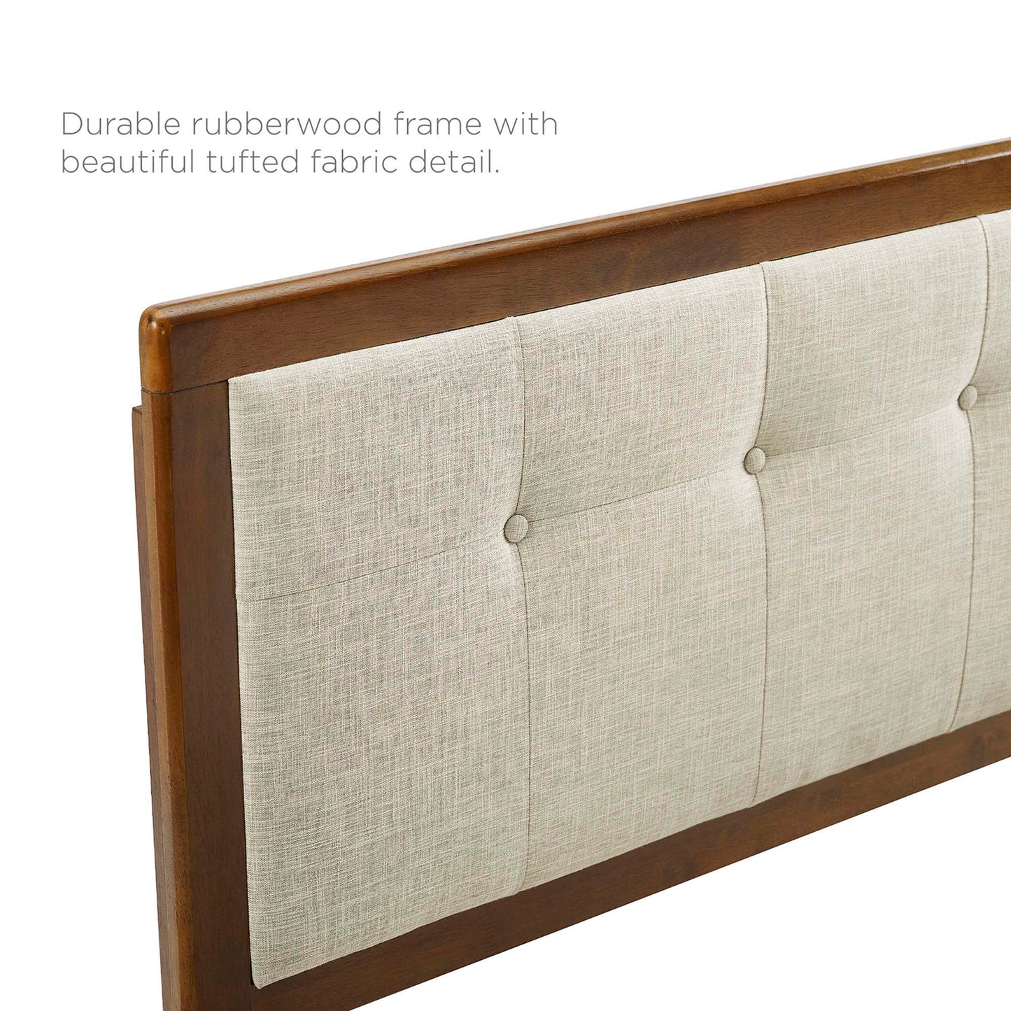 Willow Wood Queen Platform Bed With Splayed Legs by Furniture For America