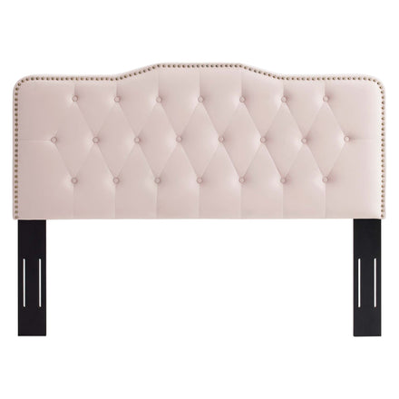 Sophia Tufted Performance Velvet Twin Headboard in Pink