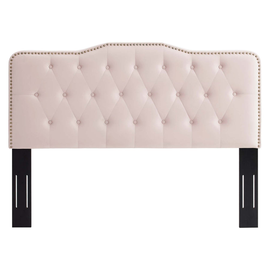 Viognier Tufted Performance Velvet Twin Headboard in Pink