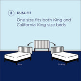 Viognier Tufted Performance Velvet King/California King Headboard in Light Gray