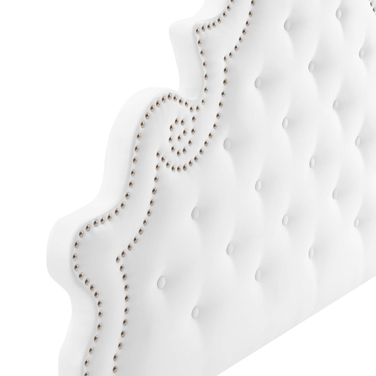 Diana Tufted Performance Velvet Twin Headboard by Furniture For America