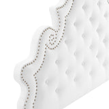 Wilder Tufted Performance Velvet Twin Headboard in White