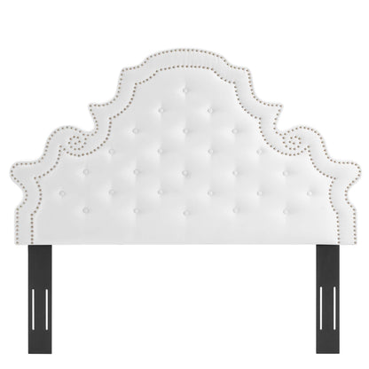 Gwyneth Tufted Performance Velvet Twin Platform Bed by Furniture For America
