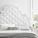 Wilder Tufted Performance Velvet Twin Headboard in White