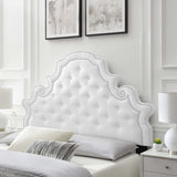 Wilder Tufted Performance Velvet Twin Headboard in White