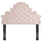 Wilder Tufted Performance Velvet Full/Queen Headboard in Pink