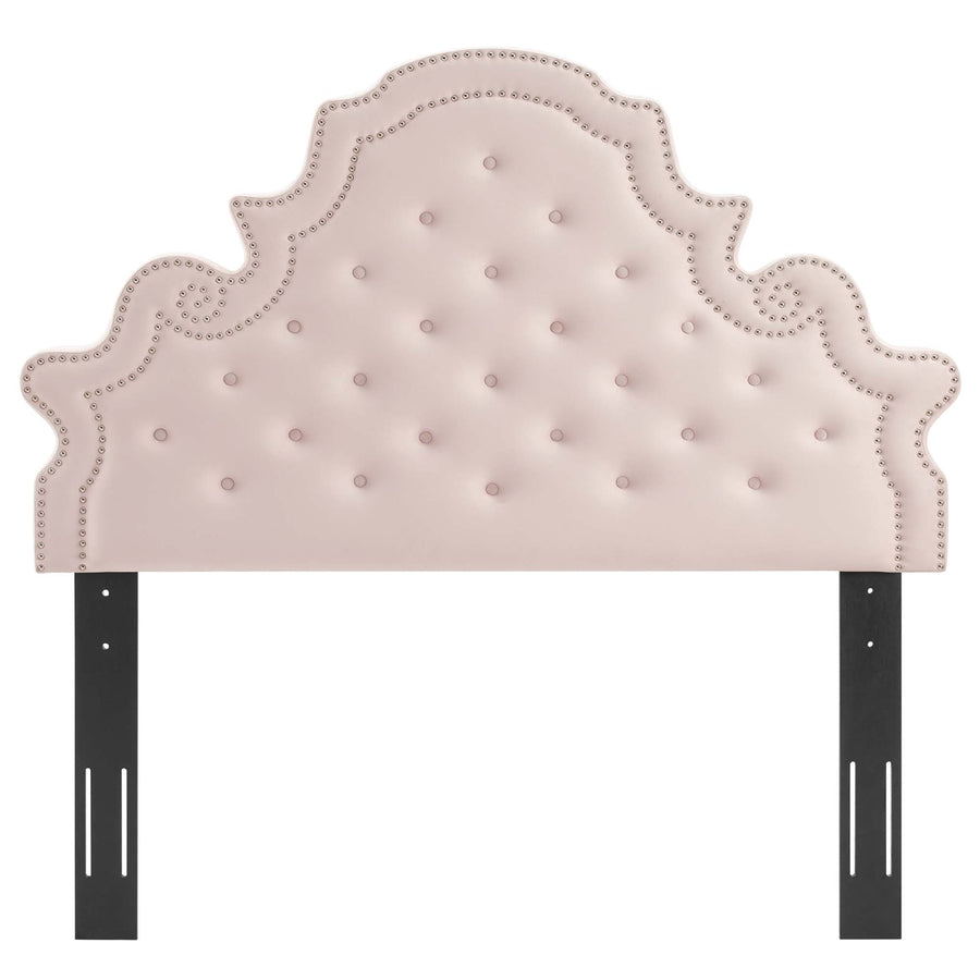 Wilder Tufted Performance Velvet Full/Queen Headboard in Pink