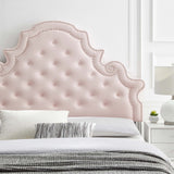 Wilder Tufted Performance Velvet Full/Queen Headboard in Pink
