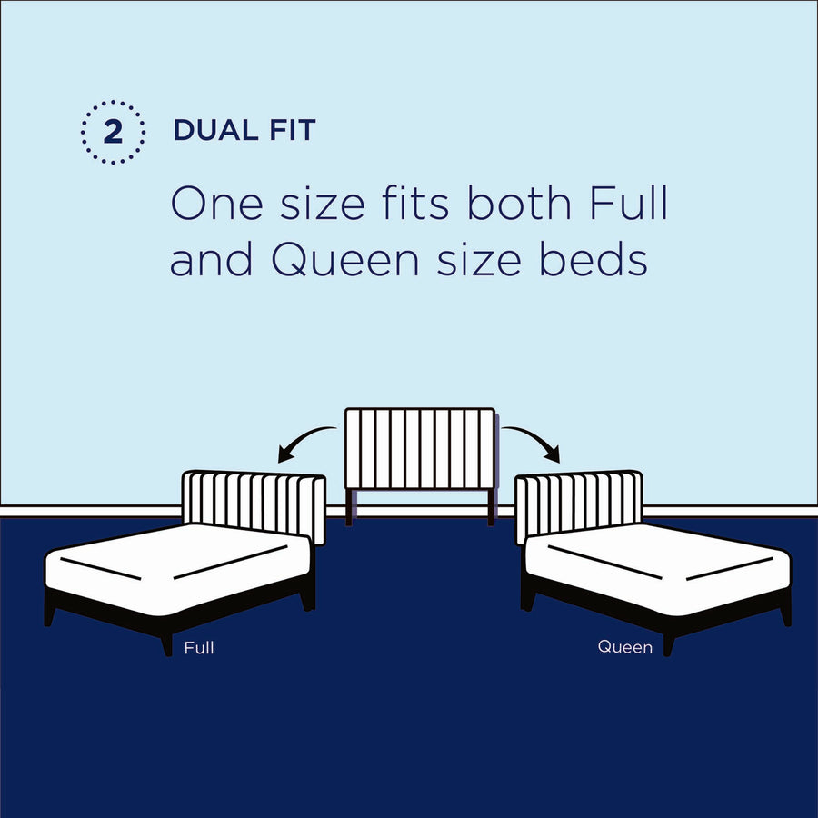 Wilder Tufted Performance Velvet Full/Queen Headboard in White