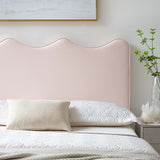 Hazel Performance Velvet Twin Headboard in Pink