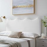 Hazel Performance Velvet Twin Headboard in White