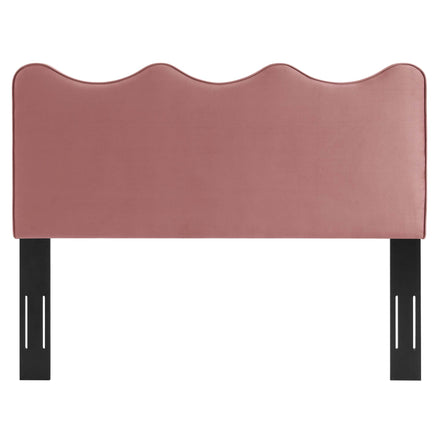 Athena Performance Velvet Full/Queen Headboard in Dusty Rose