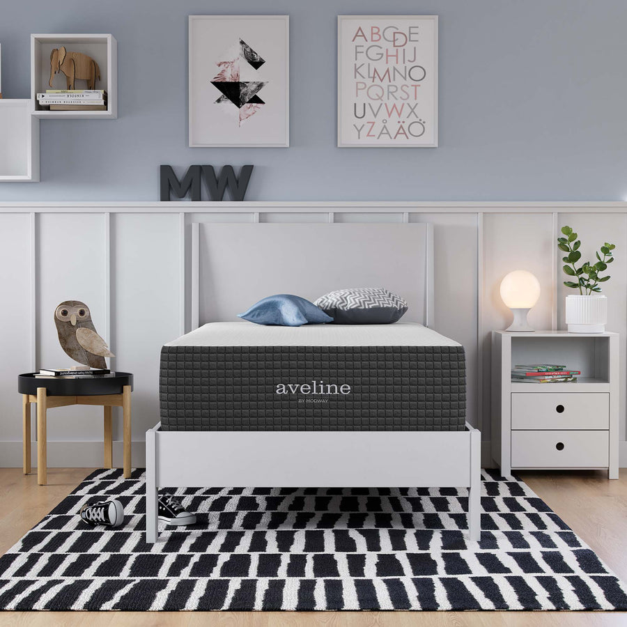 Juno 12" Memory Foam Twin Mattress in White