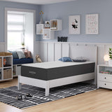 Juno 12" Memory Foam Twin Mattress in White