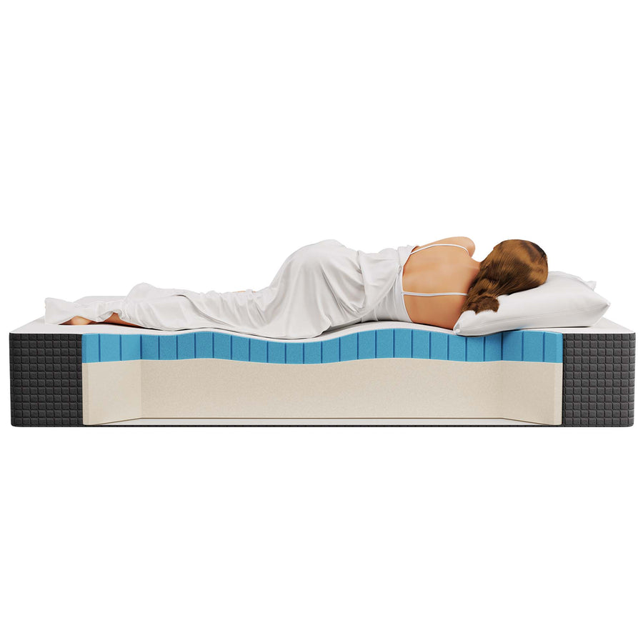 Juno 12" Memory Foam Twin Mattress in White