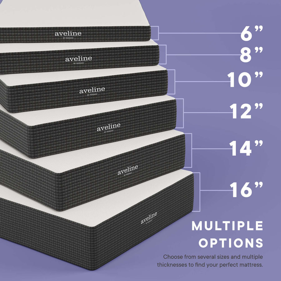 Juno 12" Memory Foam Full Mattress in White