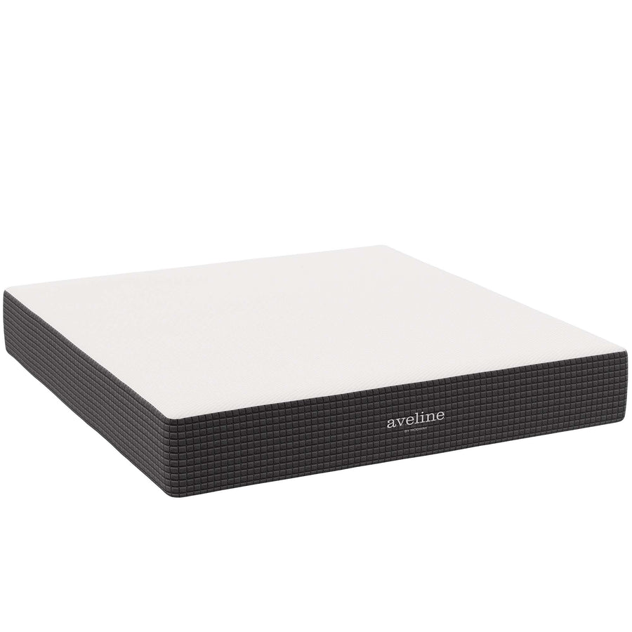 Aveline 12" Memory Foam King Mattress in White