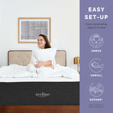 Juno 12" Memory Foam King Mattress in White