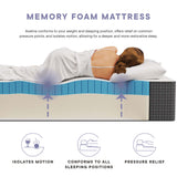 Juno 14" Memory Foam Full Mattress in White