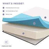 Juno 14" Memory Foam Full Mattress in White