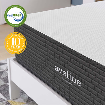 Aveline 14" Memory Foam Full Mattress in White