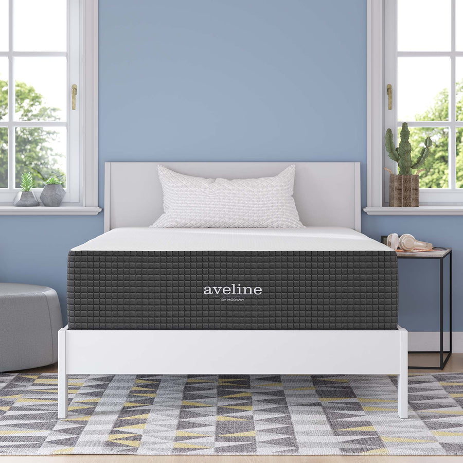 Juno 14" Memory Foam Full Mattress in White