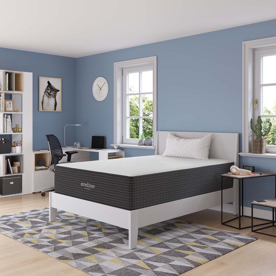 Juno 14" Memory Foam Full Mattress in White