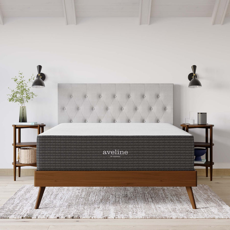 Juno 14" Memory Foam Queen Mattress in White