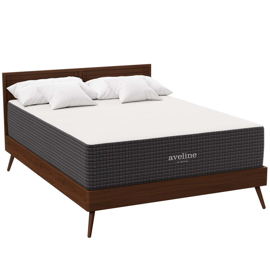Juno 14" Memory Foam Queen Mattress in White