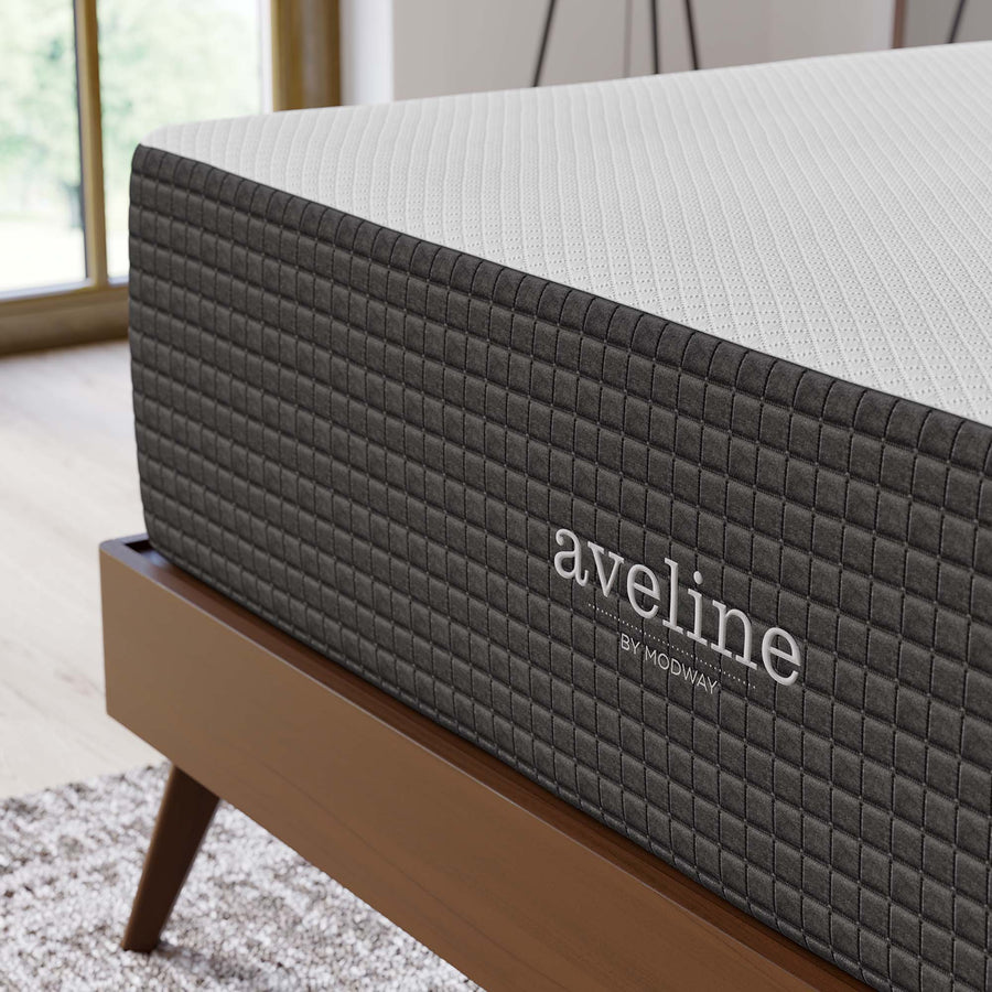 Juno 14" Memory Foam King Mattress in White
