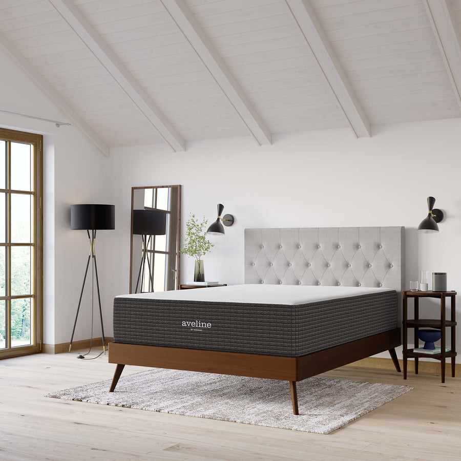 Juno 14" Memory Foam King Mattress in White