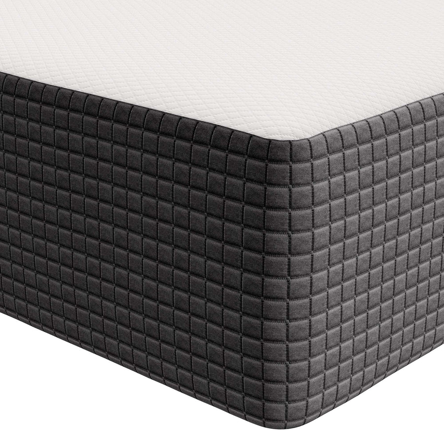 Juno 14" Memory Foam King Mattress in White