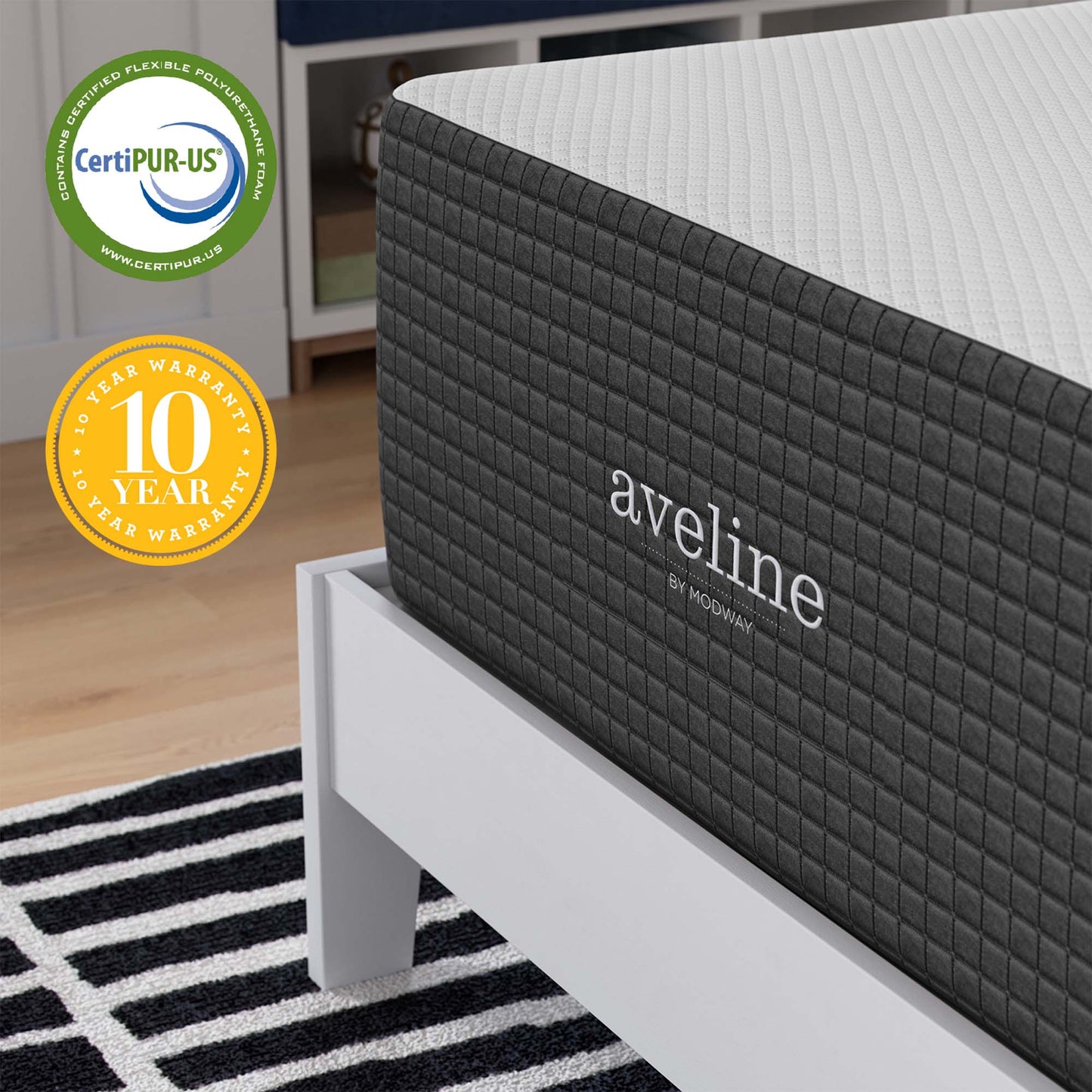 Aveline 16" Memory Foam Twin Mattress by Furniture for America