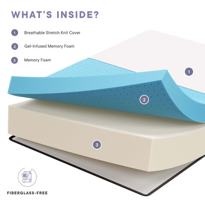 Aveline 16" Memory Foam Queen Mattress by Furniture for America