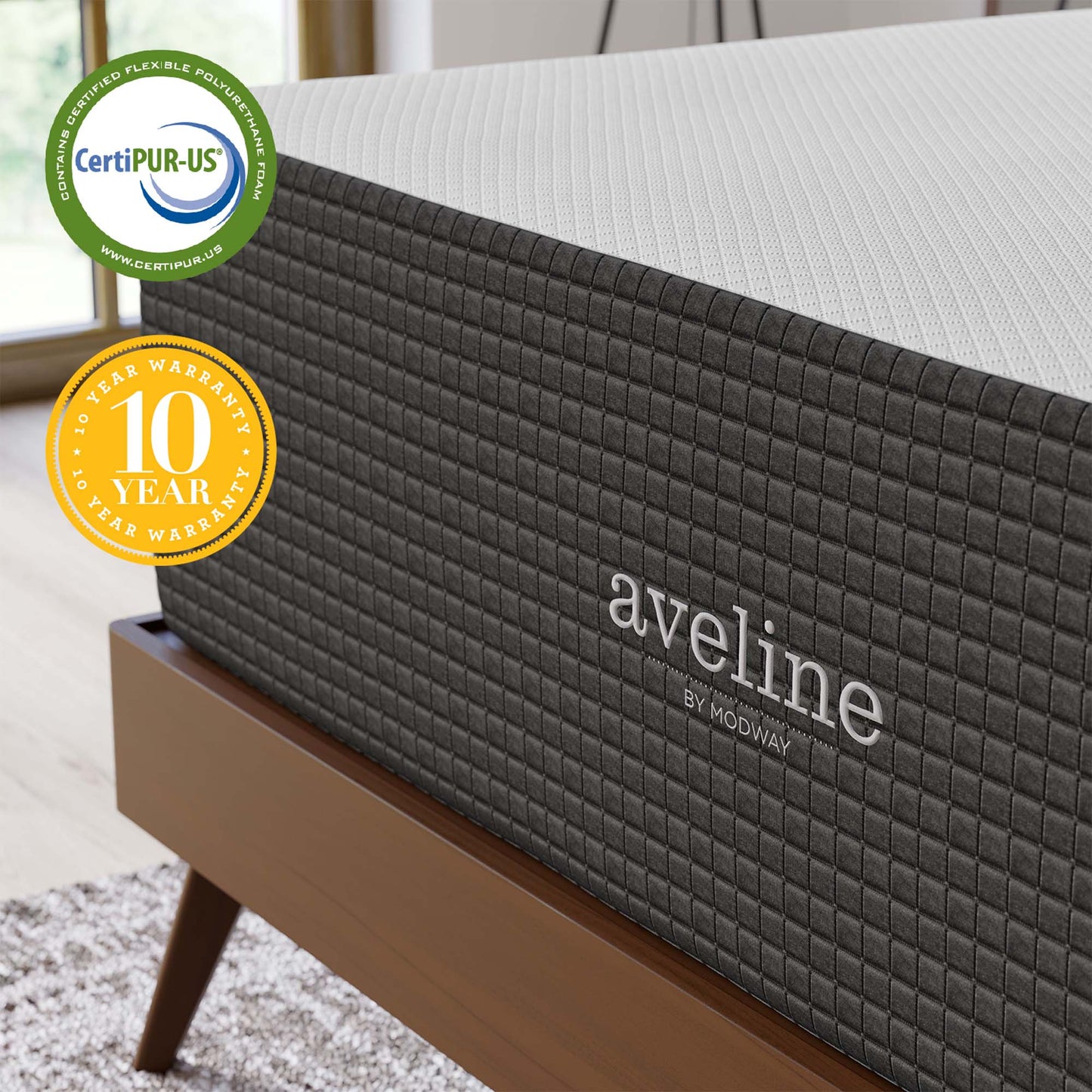 Aveline 16" Memory Foam Queen Mattress by Furniture for America