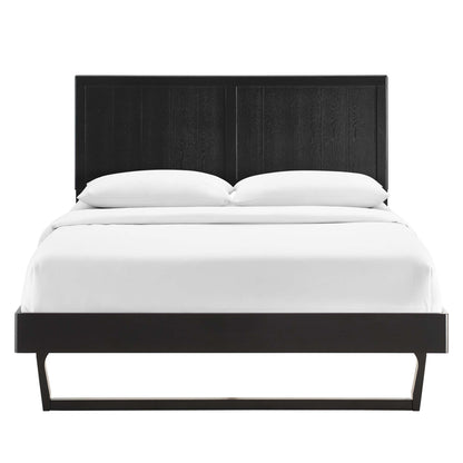 Alana Wood Full Platform Bed With Angular Frame by Furniture For America