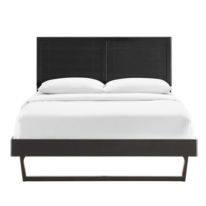 Marlee Wood Full Platform Bed With Angular Frame by Furniture For America