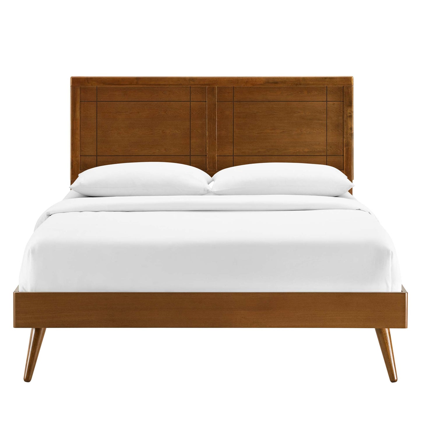 Marlee Wood Full Platform Bed With Splayed Legs by Furniture For America